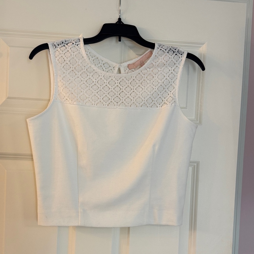 Hutch White Lace Detail Women's Blouse